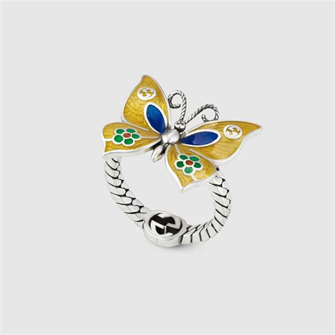 fake gucci butterfly ring|gucci twirl ring.